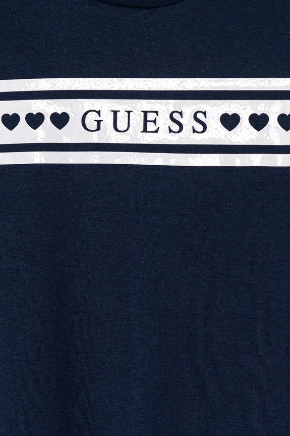 DÍVKA Dětské bavlněné šaty Guess K5RK04.KA6W4.PPYA námořnická modř