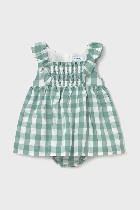 Παιδικό βαμβακερό φόρεμα Mayoral βαμβάκι τιρκουάζ 1912.4C.Baby.PPYA