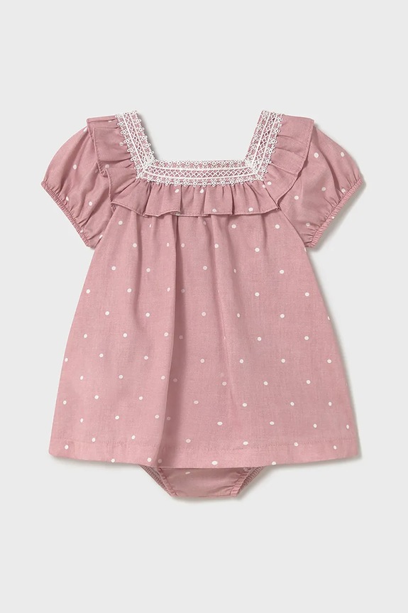 Φόρεμα μωρού Mayoral στρογγυλό ροζ 1919.4G.Baby.PPYA