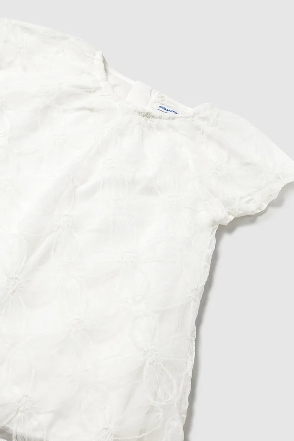 BIMBA Mayoral vestito bambina 1982.4A.Baby.PPYA bianco