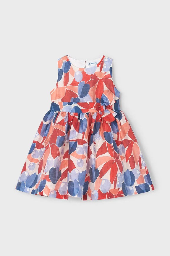 Dječja lanena suknja Mayoral mini crvena 3913.6B.Mini.PPYA