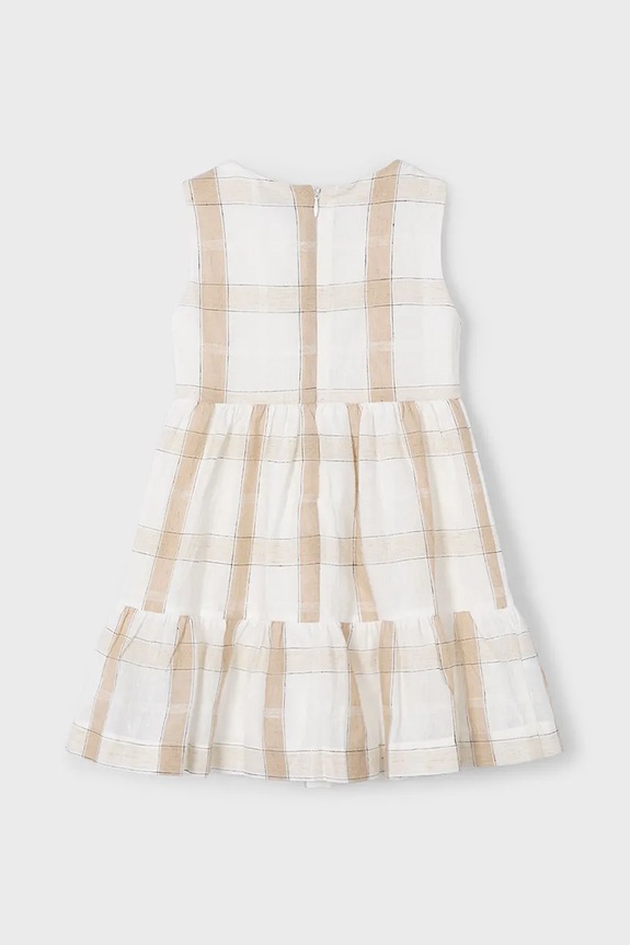 Κοριτσίστικα Παιδικό λινό φόρεμα Mayoral 3922.6E.Mini.PPYA μπεζ