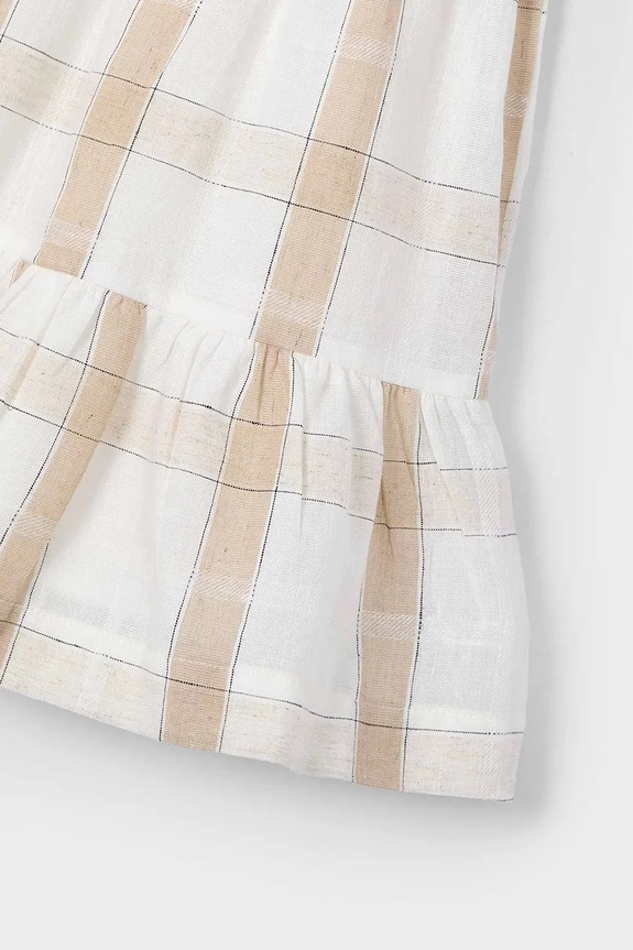 Παιδικό λινό φόρεμα Mayoral μπεζ 3922.6E.Mini.PPYA