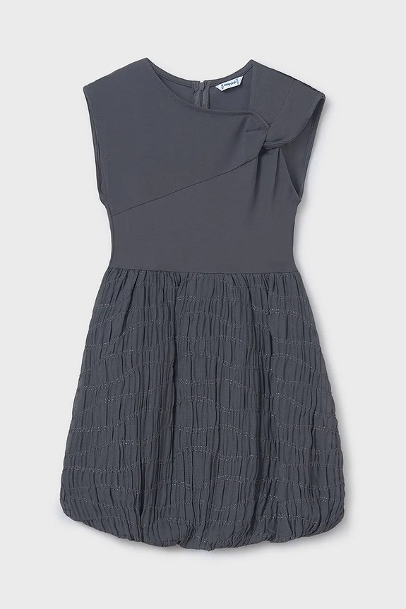 Dievčenské šaty Mayoral látka sivá 6974.8B.Junior.PPYA