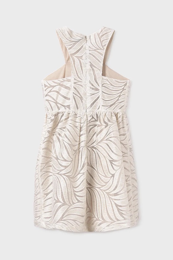 Κοριτσίστικα Φόρεμα με μείγμα από λινό για παιδιά Mayoral 6976.8A.Junior.PPYA μπεζ