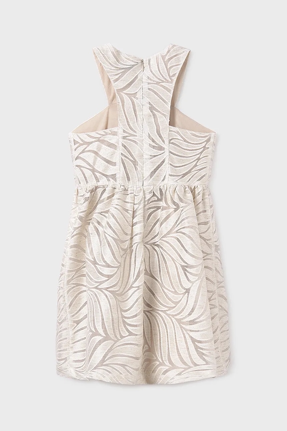 Κοριτσίστικα Φόρεμα με μείγμα από λινό για παιδιά Mayoral 6976.8A.Junior.PPYA μπεζ