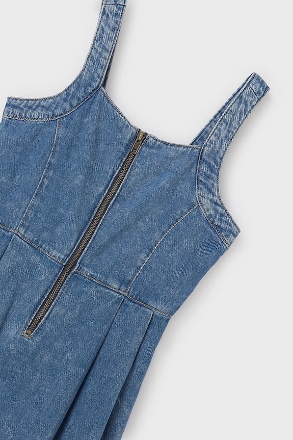 Mayoral rochie din denim pentru copii albastru 6979.8F.Junior.PPYA