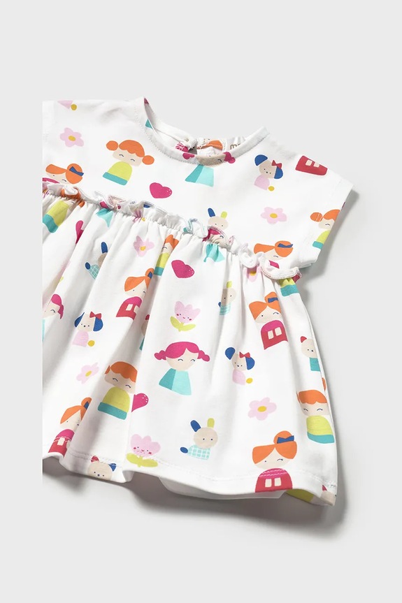 Κοριτσίστικα Φόρεμα μωρού Mayoral Newborn 1870.2Q.Newborn.PPYH λευκό