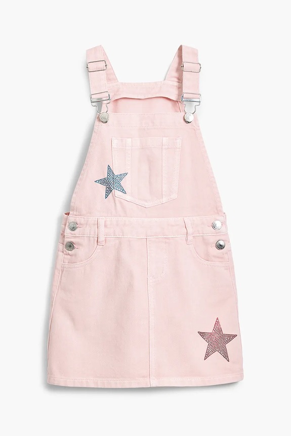Otroška jeans obleka Desigual 25SGVD01 roza SS25