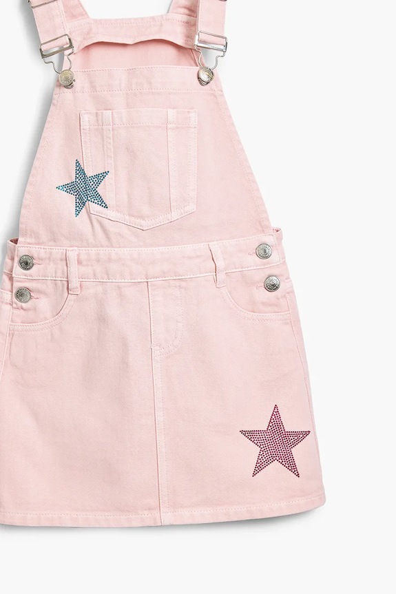 Otroška jeans obleka Desigual roza 25SGVD01