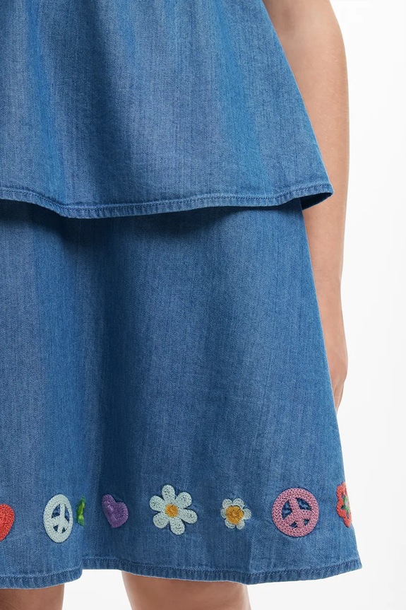 Otroška jeans obleka Desigual 25SGVW04