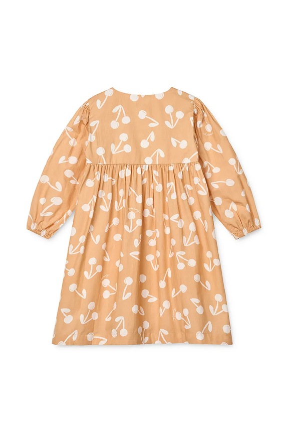 Fete Liewood rochie din bumbac pentru copii Ariana Printed Dress LW19806 portocaliu