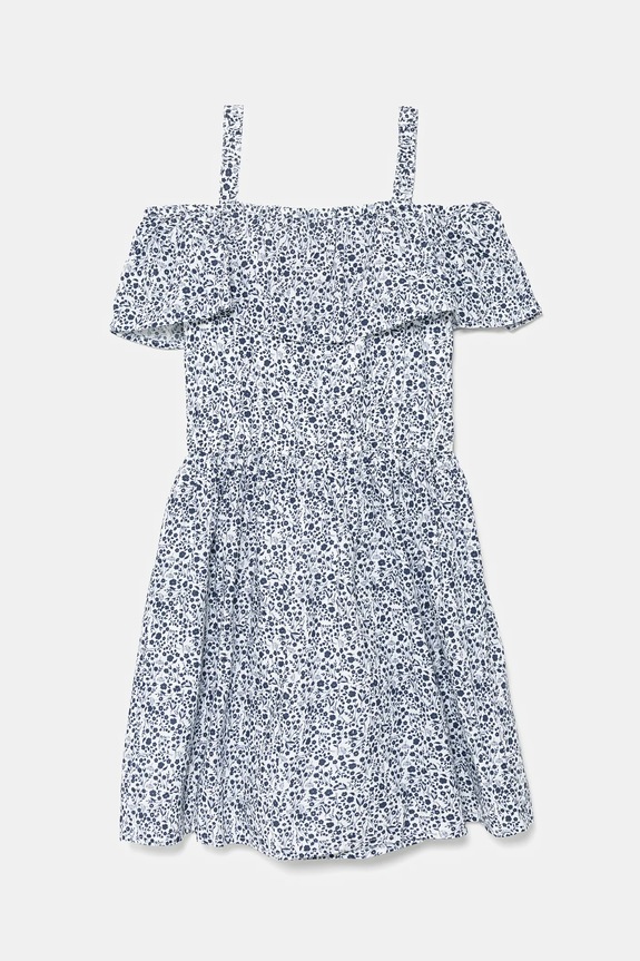 Otroška bombažna obleka Guess J5GK24.WH710.PPYA modra SS25