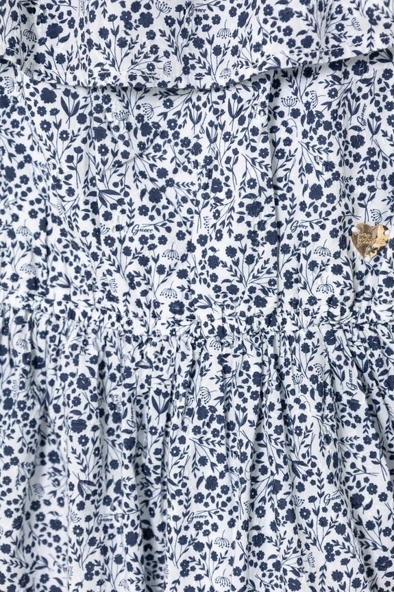 Deklice Otroška bombažna obleka Guess J5GK24.WH710.PPYA modra