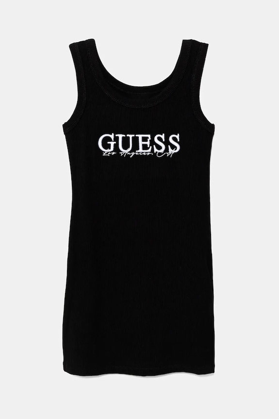 Guess sukienka dziecięca aplikacja czarny J5GK39.K8RT2.PPYA