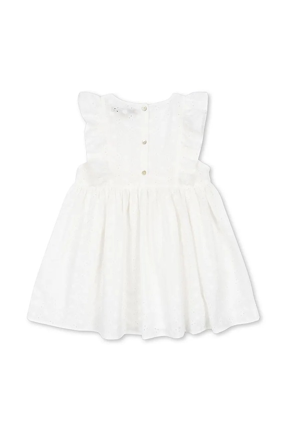 Девочка Хлопковое детское платье Konges Sløjd LACEY DRESS KS102284 белый