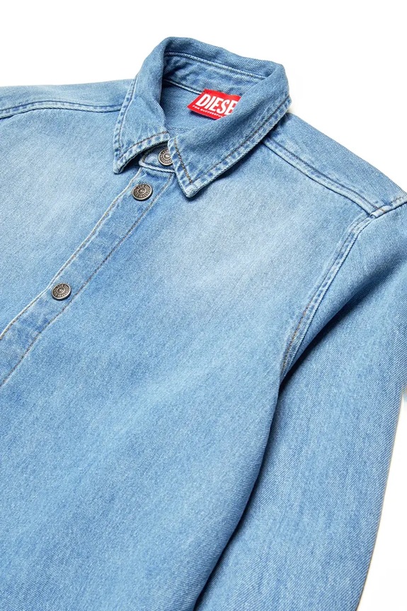 Dziewczynka Diesel sukienka jeansowa dziecięca DEBBLI DRESS J02163 niebieski