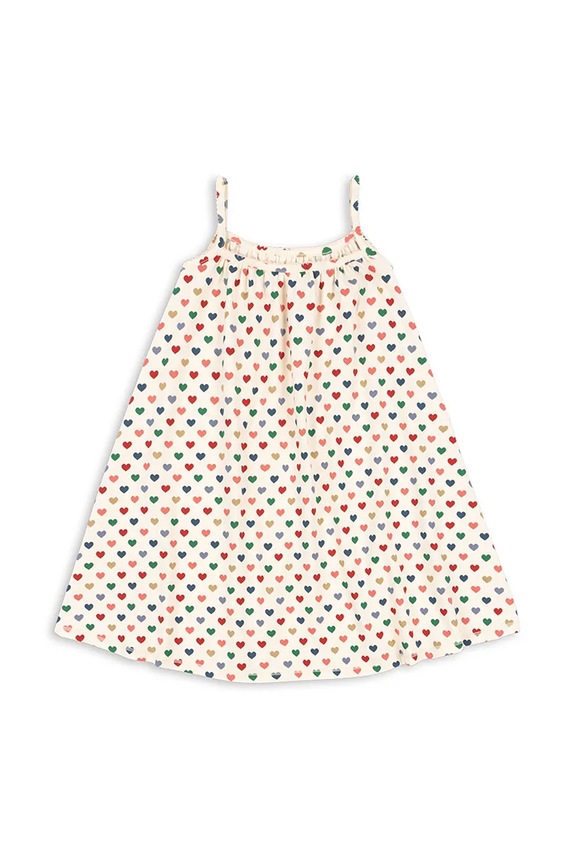 Konges Sløjd rochie BASIC STRAP DRESS GOTS KS103152 bej SS25