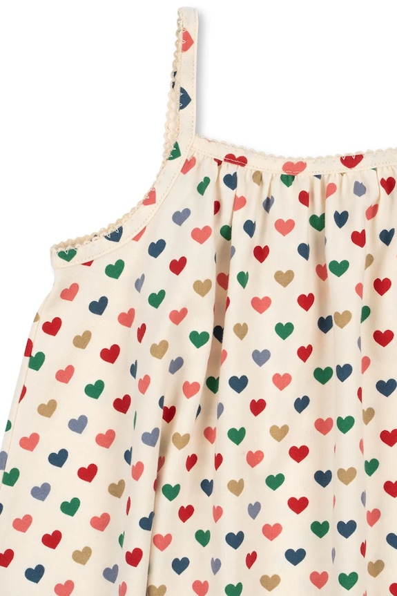 Fete Konges Sløjd rochie BASIC STRAP DRESS GOTS KS103152 bej