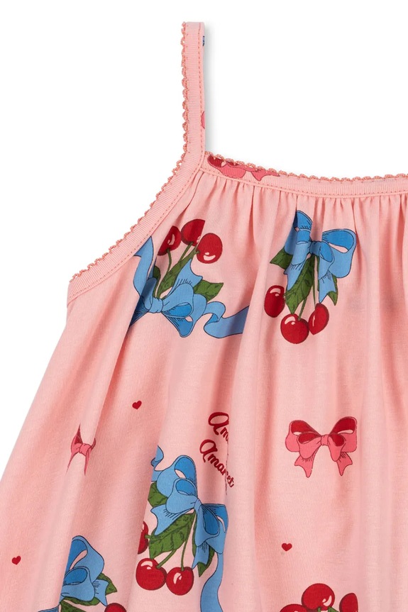 Fete Konges Sløjd rochie BASIC STRAP DRESS GOTS KS103152 roz