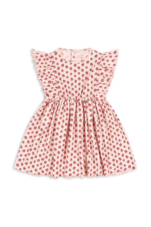 Konges Sløjd sukienka CHLEO DRESS OCS z elastanem różowy KS103197