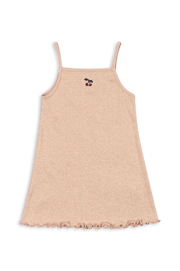Φόρεμα Konges Sløjd ROLI STRAP DRESS βαμβάκι πορτοκαλί KS103316