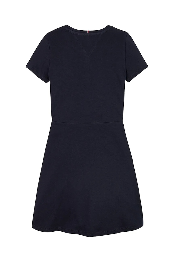 Tommy Hilfiger sukienka bawełniana dziecięca KG0KG08487.104.122.PPYA granatowy SS25