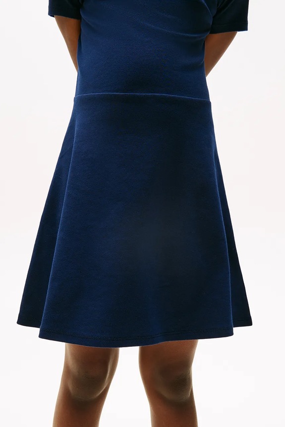Tommy Hilfiger sukienka bawełniana dziecięca KG0KG08487.104.122.PPYA granatowy