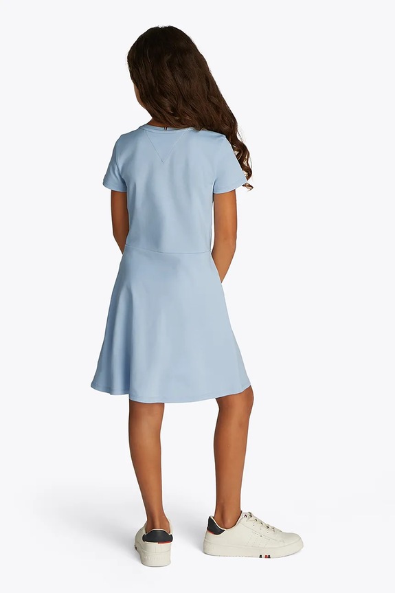 BIMBA Tommy Hilfiger vestito di cotone bambina KG0KG08487.128.176.PPYA blu