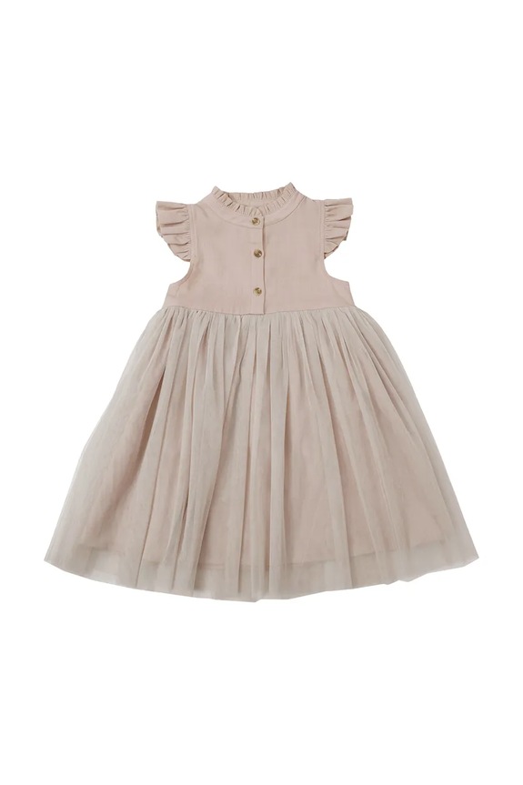 Dječja haljina Donsje Fleurance Dress 4062900 bež SS26