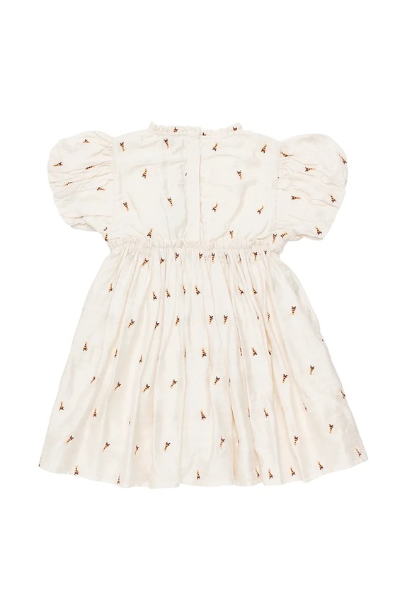 Παιδικό φόρεμα Donsje Clarize Dress Bees στρογγυλό λευκό 4095002.98.128