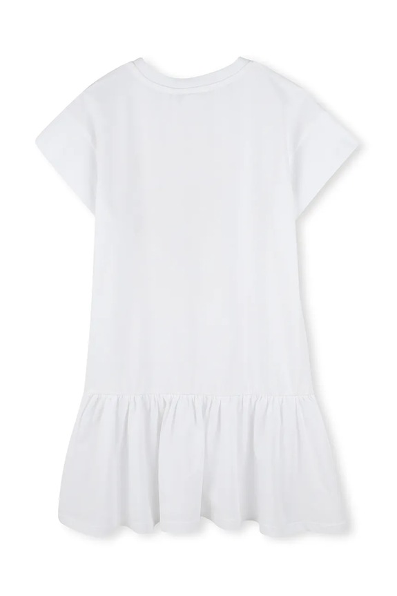 Kenzo Kids sukienka bawełniana dziecięca K61025.156 biały SS25