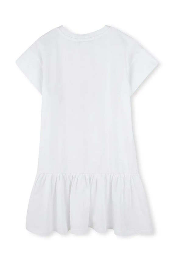 Kenzo Kids sukienka bawełniana dziecięca K61025.156 biały SS25