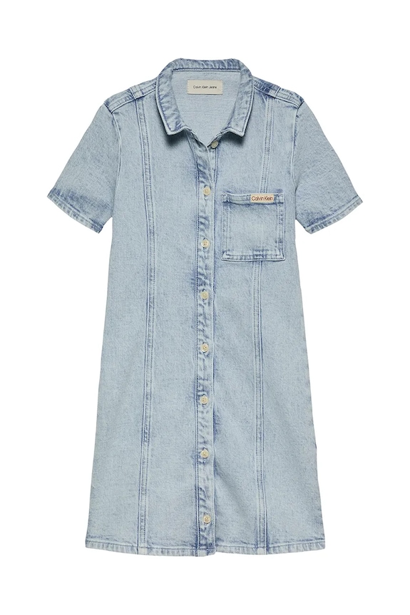 Calvin Klein Jeans vestito jeans bambino/a mini blu IG0IG02902.128.176.PPYA
