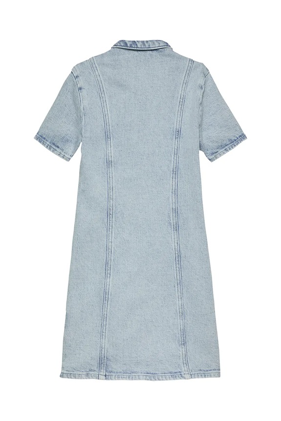 Calvin Klein Jeans vestito jeans bambino/a IG0IG02902.128.176.PPYA blu SS25