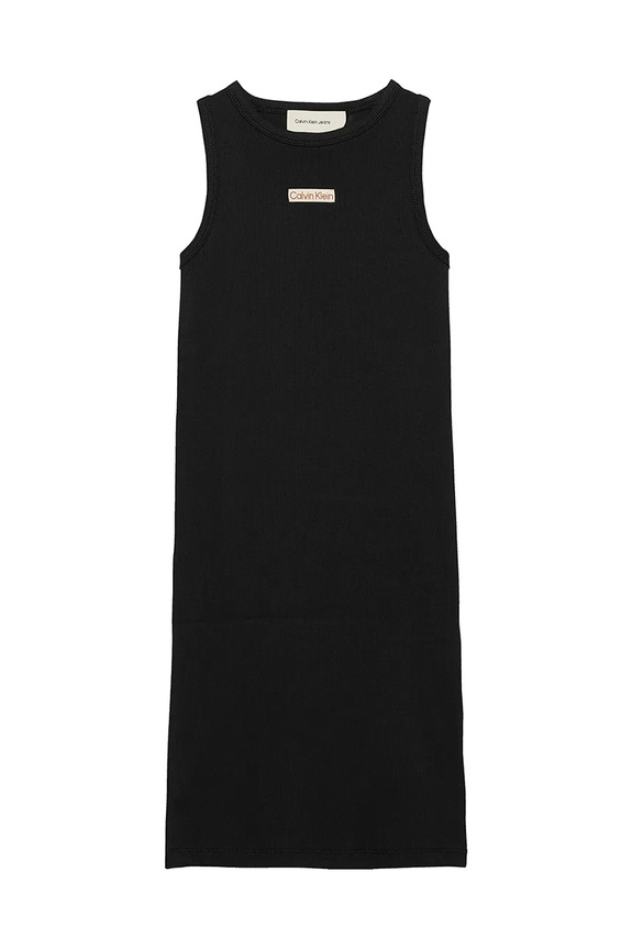 Dívčí šaty Calvin Klein Jeans midi černá IG0IG02906.PPYA