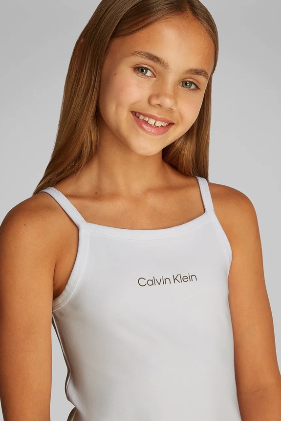 Dievčenské šaty Calvin Klein Jeans IG0IG02909.128.176.PPYA biela