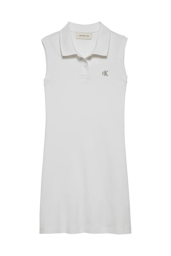 Calvin Klein Jeans sukienka dziecięca IG0IG02914.PPYA biały SS25