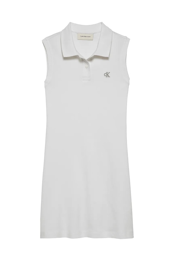 Calvin Klein Jeans sukienka dziecięca IG0IG02914.PPYA biały SS25
