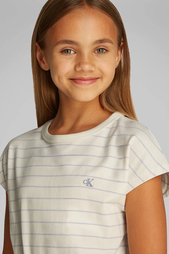 Dievčenské šaty Calvin Klein Jeans IG0IG02929.128.176.PPYA béžová