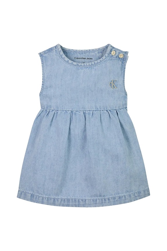 Calvin Klein Jeans ruha ujjatlan kék IN0IN00298.PPYA