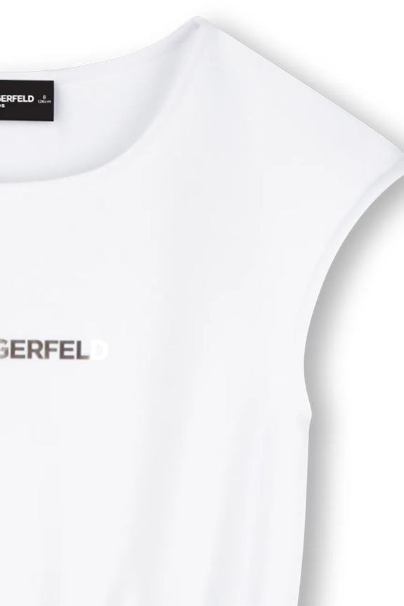 Dievča Dievčenské šaty Karl Lagerfeld Z30569.86.108 biela