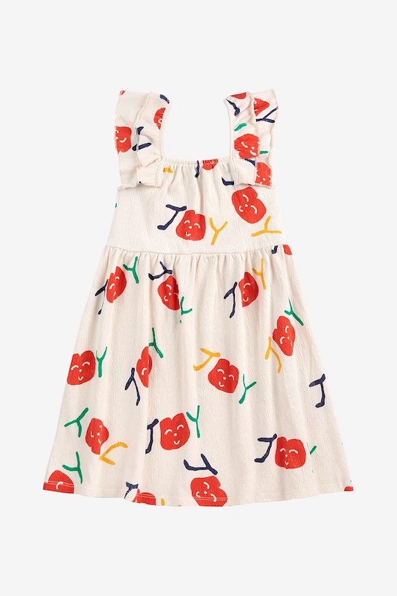 BIMBA Bobo Choses vestito bambina Smiling 125AC138 bianco