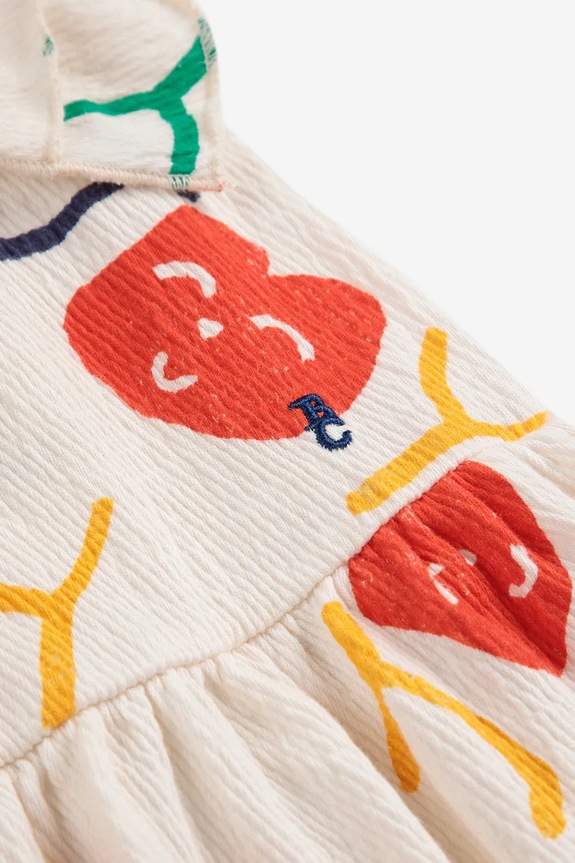 Bobo Choses vestito bambina Smiling bianco 125AC138