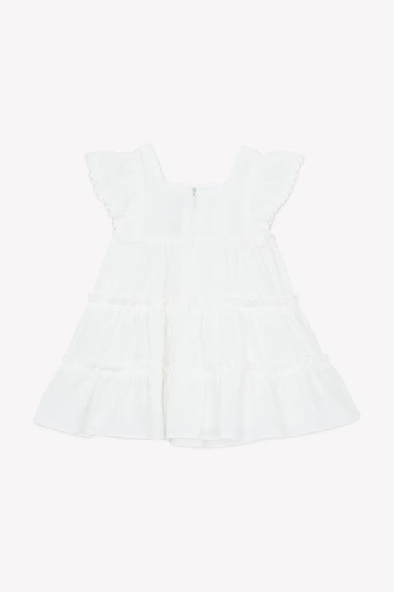 Djevojčice Dječja pamučna haljina Tartine et Chocolat CA30151.104 bijela