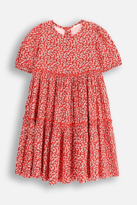 Coccodrillo vestito WC5128201NGJ rosso SS25