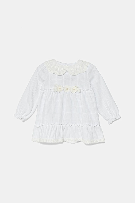 Jamiks rochie din bumbac pentru copii KORDELIA I mini alb KORDELIA.I.Suk.JWH010.G