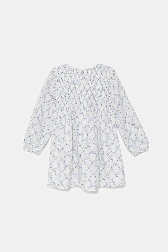 United Colors of Benetton vestito di cotone bambina 40VFGV028.P.Seasonal bianco SS25