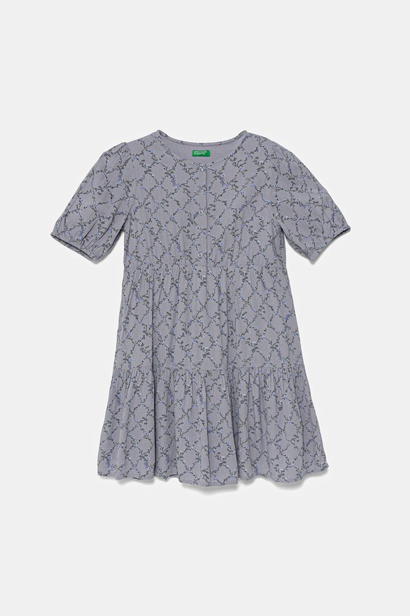 Παιδικό φόρεμα United Colors of Benetton στρογγυλό μωβ 4KEUCV03E.G.Seasonal