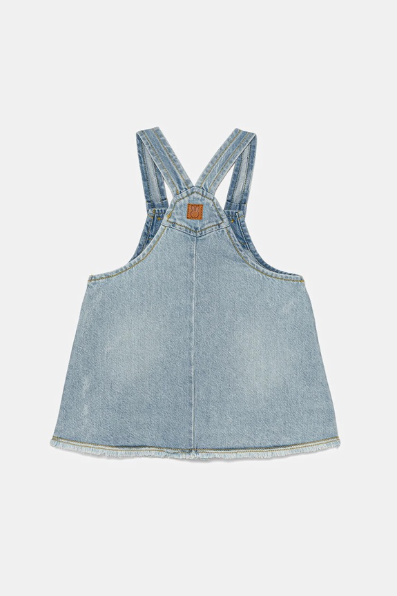 Βρεφικό τζιν φόρεμα United Colors of Benetton 45A7AT01C.W.Seasonal μπλε SS25
